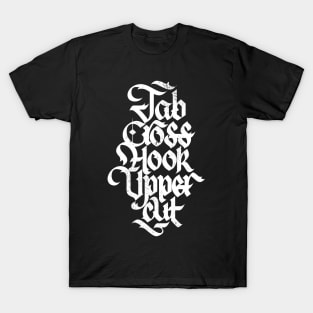 Jab Cross Hook Upper - White Distressed T-Shirt